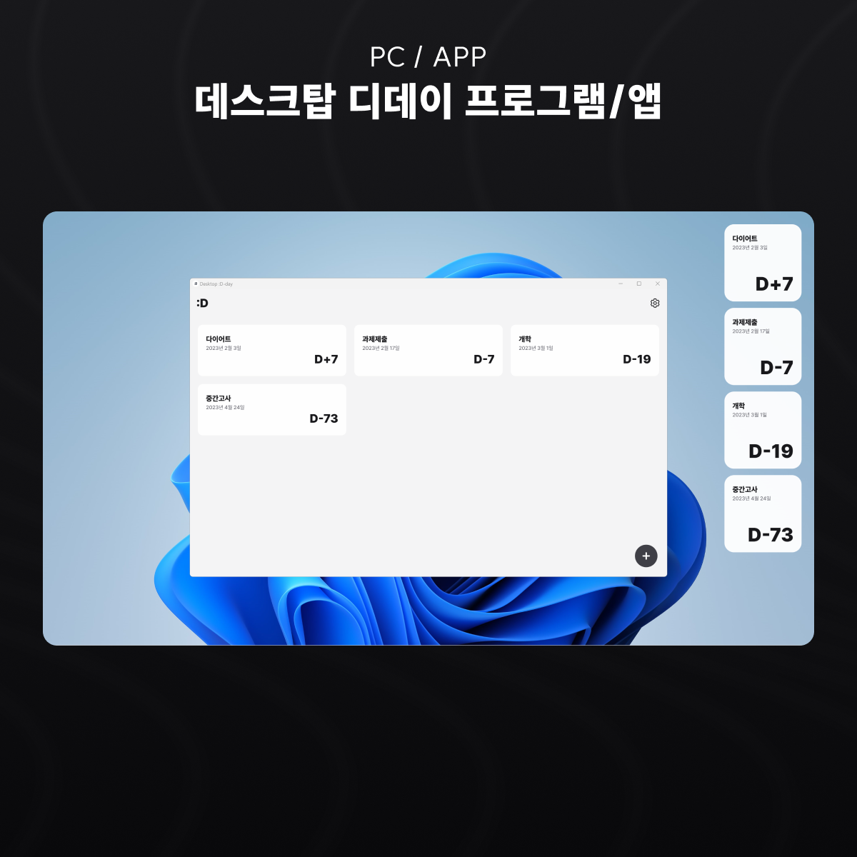 디데이 프로그램 개발